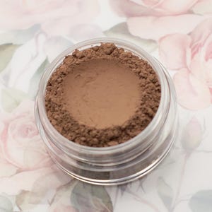 Matte Cool Ash Brown Eyeshadow - &quot;Woodland&quot; - Vegan Mineral Eyeshadow Net Wt 2g Taupe Brown Mineral Makeup