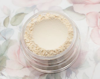 Sombra de ojos mate blanco roto - "Merengue" - Maquillaje mineral natural color crema