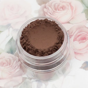 Matte Chocolate Brown Eyeshadow - &quot;Eclair&quot; - Vegan Mineral Eyeshadow