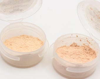 2 Mineral Foundation Samples - Zarte - wähle aus 14 Nuancen - Veganes Sample Set