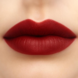 Matte Lipstick - &quot;Deathcap&quot; red vegan lipstick - natural organic mineral makeup
