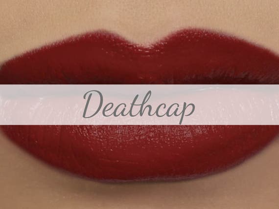 Vegan Matt Rot Lippenstift Probe Deathcap Tief Etsy