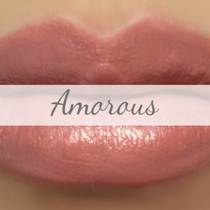 Vegan Lipstick Sample Amorous peachy pink image 1