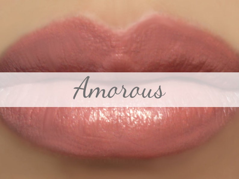 Vegan Lipstick Sample Amorous peachy pink image 1