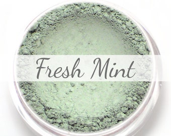 Eyeshadow Sample - "Fresh Mint" - matte light mint green color - Vegan Mineral Makeup Pigment