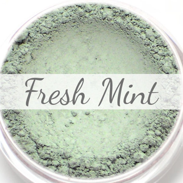 Eyeshadow Sample - "Fresh Mint" - matte light mint green color - Vegan Mineral Makeup Pigment