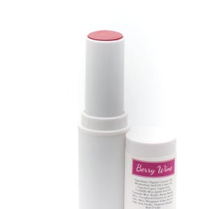 Cream Blush & Lip Color Stick - Berry Wine (dark raspberry pink) | Natural, Vegan, 2-in-1 Makeup