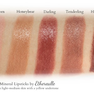 Tenderling nude brown lipstick, vegan lipstick made with natural ingredients image 4