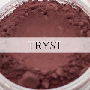 Eyeshadow Sample Tryst matte burgundy red  all natural vegan mineral makeup