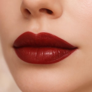 Vegan Red Lipstick - &quot;Carnelian&quot; made from natural ingredients