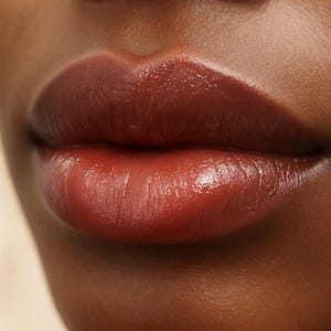 Sheer Lipstick Sample - "Rosebud" natural red lip color - vegan image 4