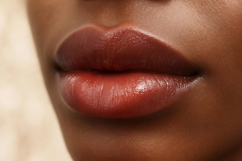 Sheer Lipstick Sample - "Rosebud" natural red lip color - vegan image 4