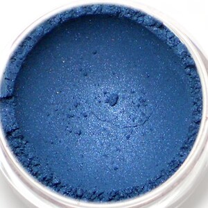 Blue Shimmer Eyeshadow Oceans Deep Sapphire Vegan Mineral Makeup image 1