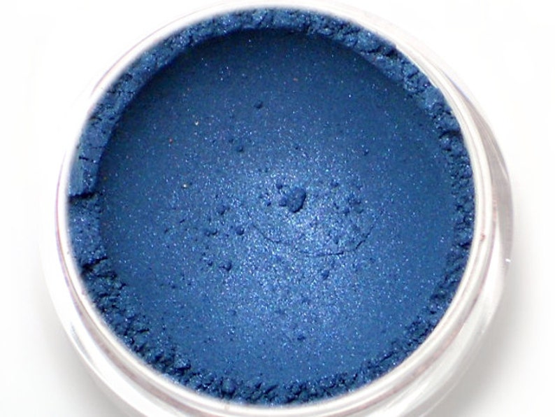 Blue Shimmer Eyeshadow Oceans Deep Sapphire Vegan Mineral Makeup image 1