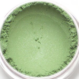 Green Shimmer Eyeshadow Pistachio Vegan Mineral Makeup image 1