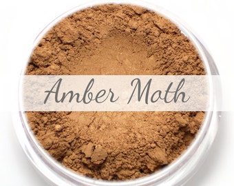 Mineral Blush Sample - "Amber Moth" rich tawny amber with a golden sheen (vegan)