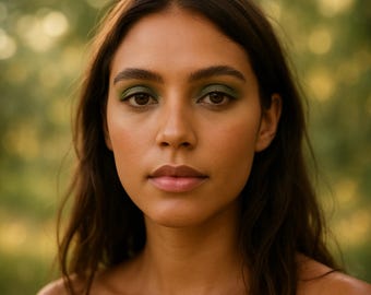 Sombra de ojos verde caqui mate - "Strife" - Maquillaje mineral vegano natural