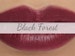 Sample Vegan Lip & Cheek Cream - 'Black Forest' (dark reddish plum/wine lipstick / cream blush) 