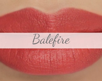 Sample Vegan Lip & Cheek Cream - "Balefire" (bright orange lipstick / cream blush)