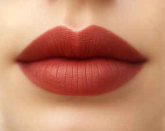 Matte Lipstick - &quot;Sonnet&quot; (warm red vegan lipstick with organic ingredients)