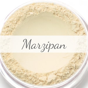 Mineral Wonder Powder Foundation Sample - &quot;Marzipan&quot; - very light shade with a yellow undertone - vegan makeup