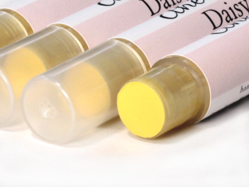 Yellow Lipstick Sample Daisy light yellow lipstick natural lip tint mineral lipstick image 4