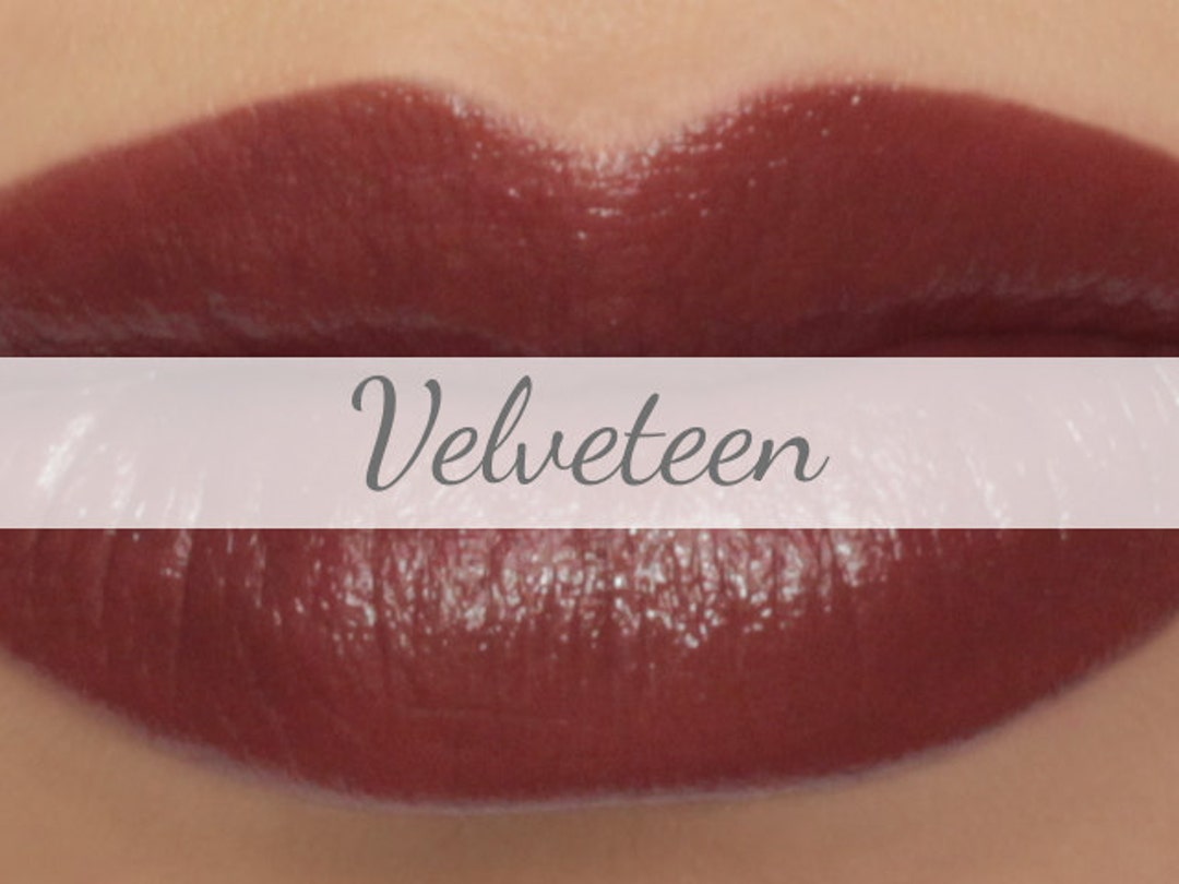 Vegan Lipstick Sample velveteen dark Red Brown Lipstick Burgundy Brown
