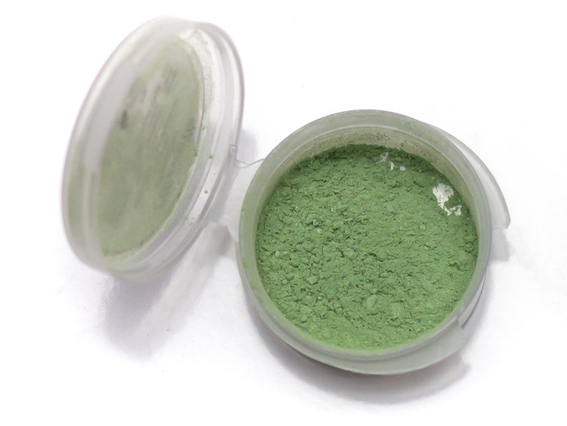 Green Shimmer Eyeshadow Pistachio Vegan Mineral Makeup image 7