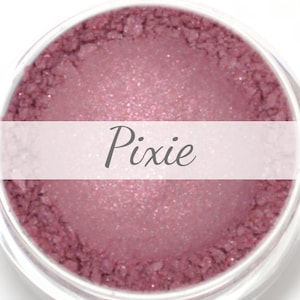 Eyeshadow Sample - "Pixie" - Rose with Pink and Turquoise Shimmer Vegan Mineral Makeup
