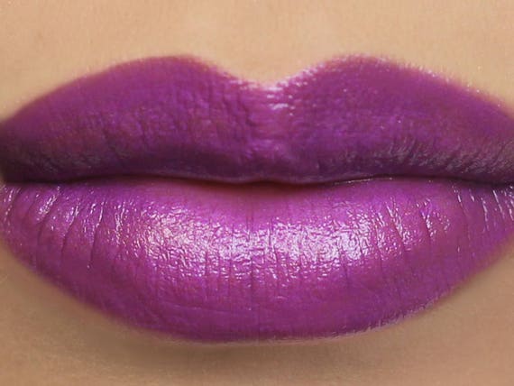 violet lipstick