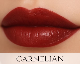Vegan Lipstick Sample - &quot;Carnelian&quot; (natural red lipstick)