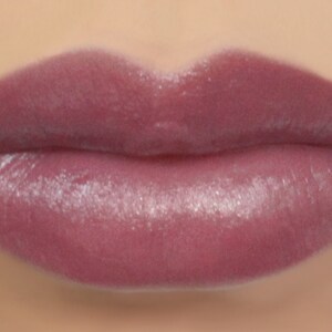 Lipstick Sample Plum Fairy natural light plum color, vegan lip tint, balm, lip colour image 2