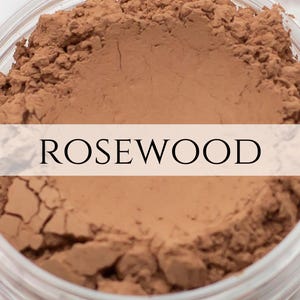 Warm toned brown tan eyeshadow sample &quot;Rosewood&quot; vegan mineral makeup