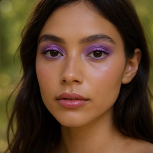 Purple Violet Shimmer Eyeshadow - &quot;Lulu&quot; - Vegan Mineral Makeup