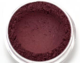 Matte Dark Burgundy Red Eyeshadow - "Lifeblood" - Vegan Mineral Makeup