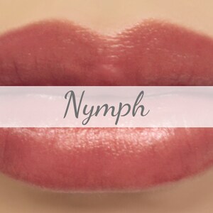 Rose Lipstick Nymph natural sheer burgundy mineral lip color vegan image 1