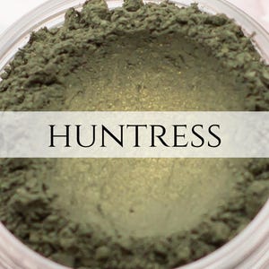 Eyeshadow Sample Huntress forest green with gold shimmer Vegan Mineral Makeup