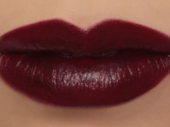 dark burgundy lipstick matte
