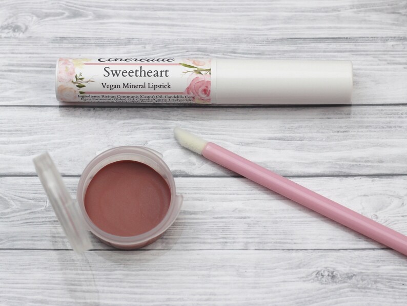 Light Pink Lipstick Sweetheart vegan natural lip tint image 1