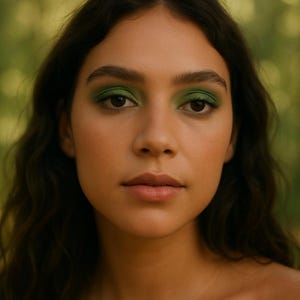 Hunter Green Eyeshadow - &quot;Puck&quot; - Dark Green Vegan Mineral Makeup