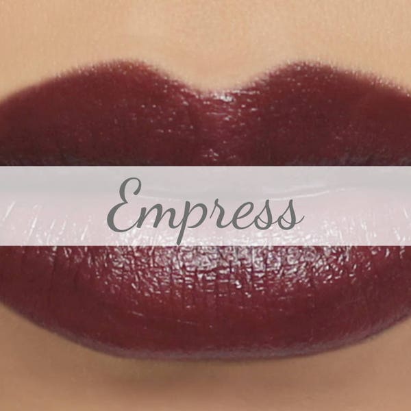 Vegan Lipstick Sample - "Empress" dark goth burgundy red lipstick