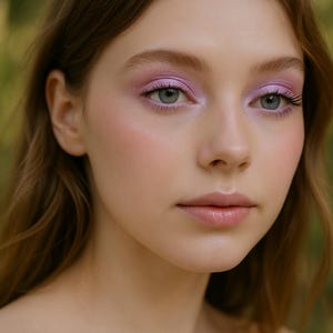 Lilac Eyeshadow with Shimmer - &quot;Leska&quot; - vegan natural mineral makeup