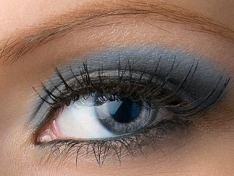 Matte Blue Gray Eyeshadow Dusk Vegan Mineral Makeup image 4