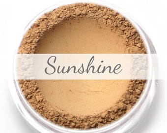 Mineral Bronzing Powder Sample - "Sunshine" (light, sunny tan with golden sheen, natural bronzer) - Vegan