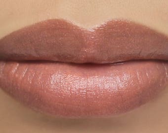 Vegan Sheer Lipstick - "Innocence" peach pink nude all natural mineral lipstick