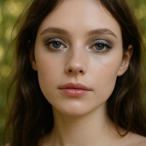 Dark Metallic Silver Eyeshadow - "Sylph" - Vegan Mineral Eyeshadow Net Wt 2g Mineral Makeup Eye Color Pigment