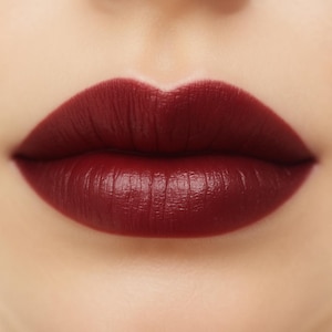 Vegan Lipstick: Dark Oxblood Red - Natural Mineral Lip Color