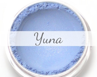 Eyeshadow Sample - "Yuna" - frosty light powder blue - all natural vegan mineral makeup