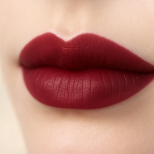 Matte Lipstick - &quot;Spellbound&quot; deep red wine vegan lipstick with natural organic ingredients