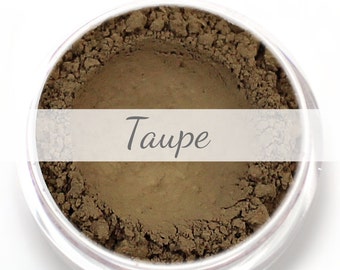 Taupe Eyebrow Powder Sample- Vegan Mineral Eye Brow Powder Net Wt .4g Mineral Makeup Pigment